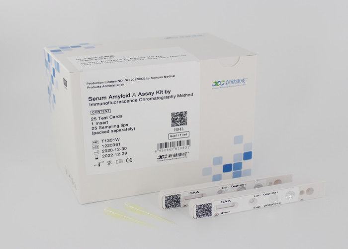 25pcs Serum Amyloid A SAA Inflammation Test Kit Cassette 500ul Buffer