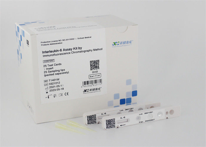 IL-6 Interleukin 6 Assay Kit , POCT Point Of Care Blood Testing CE Mark