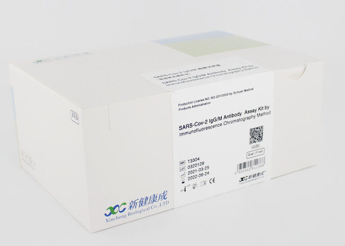 8mins IgM IgG Antibody Test Kit , Immunofluorescent Antibody Home Test Kit