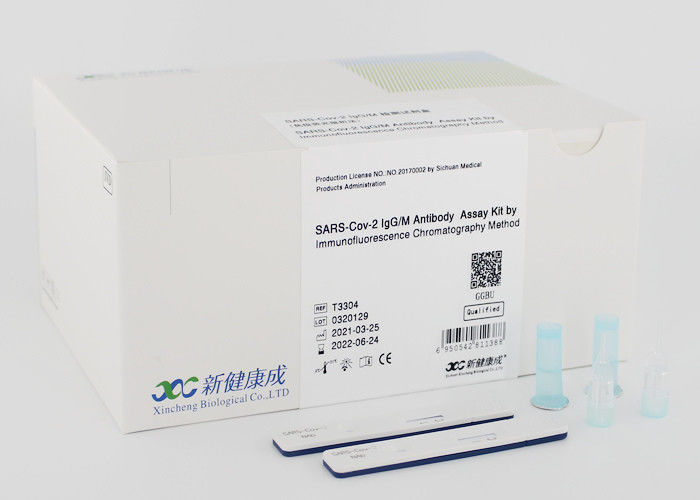 Whole Blood IgG IgM Covid 19 Rapid Test Kit POCT Of Immunoflouscent Method