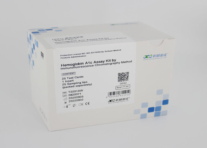 Assay Combo Hba1c Rapid Test Kit 4% Linear Range Immunofluorescence Chromatography