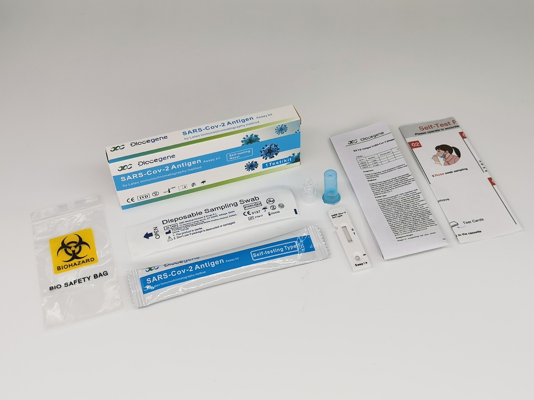 T4001W Box Covid 19 Antigen Nasal Latex Test Kit 15 Mins Time